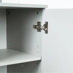 Mobile credenza buffet, mobile moderno con 4 ante, mobile da ingresso con spazio contenitivo per soggiorno, sala da pranzo, grigio