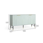 Mobile credenza buffet, mobile moderno con 4 ante, mobile da ingresso con spazio contenitivo per soggiorno, sala da pranzo, grigio