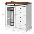 Credenza, Madia da cucina, Armadio contenitore da soggiorno a parete, Mobile contenitore moderno minimalista