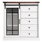 Credenza, Madia da cucina, Armadio contenitore da soggiorno a parete, Mobile contenitore moderno minimalista