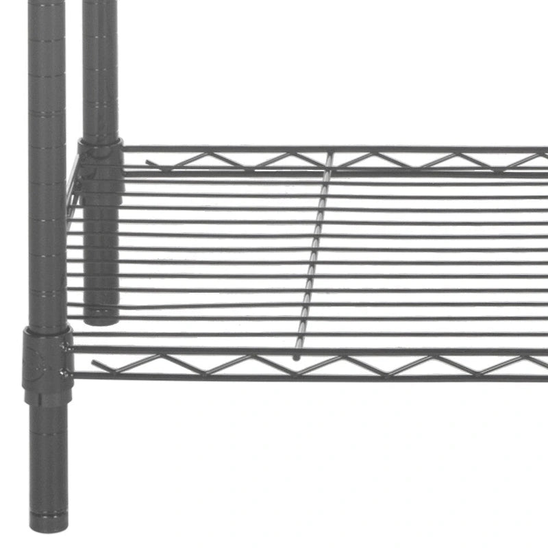 Scaffale a 5 ripiani in filo cromato regolabile - 35,4 x 17,7 x 70,9 - 35Lx18Px71H