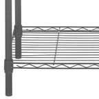 Scaffale a 5 ripiani in filo cromato regolabile - 35,4 x 17,7 x 70,9 - 35Lx18Px71H