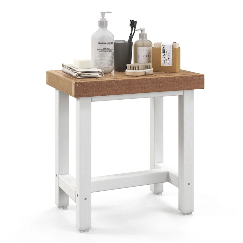 Panca doccia impermeabile in HDPE resistente 18 x 12 - Vedere i dettagli