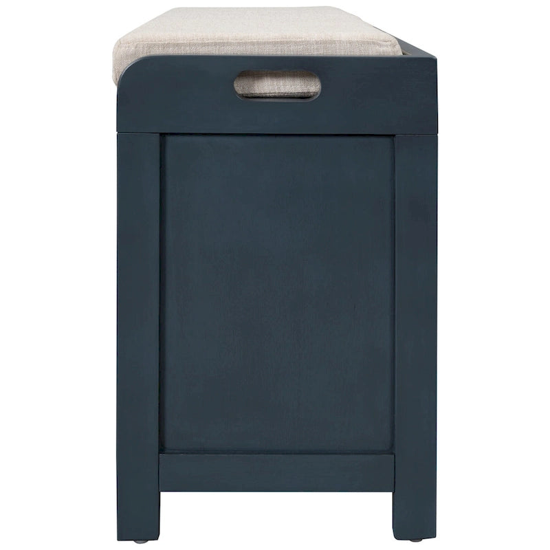 Panca contenitore in legno con 1 cesto rimovibile e 2 cassetti, panca scarpiera completamente assemblata 32 panca da ingresso con cuscino rimovibile