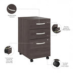 3 Drawer Mobile File Cabinet
