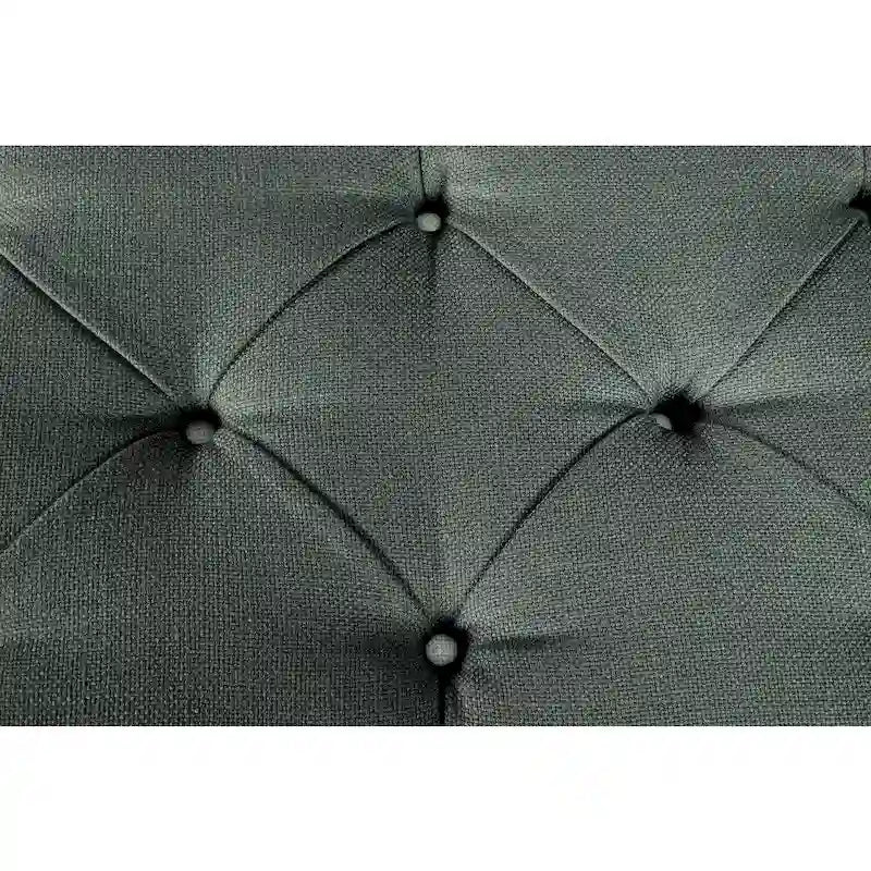 Panca contenitore lunga imbottita capitonné Diamond