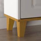 24-Pair Shoe Storage Cabinet with 3 Fold Drawers White