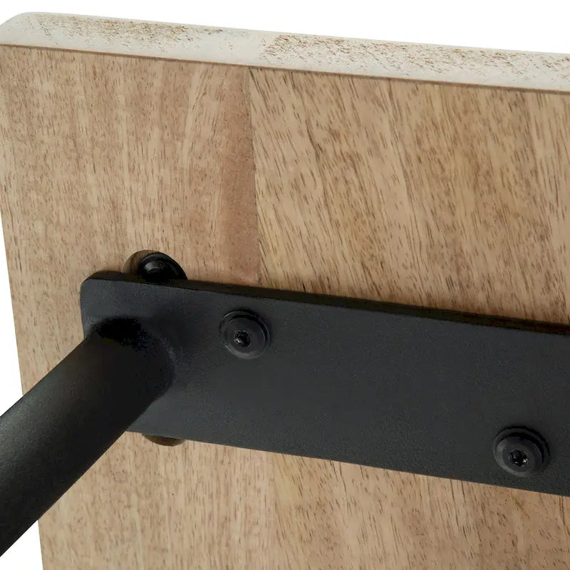 PANCA DA INGRESSO INDUSTRIALE in LEGNO MASSELLO DI MANGO da 140 cm in Naturale - 140 x 38 x 51 cm