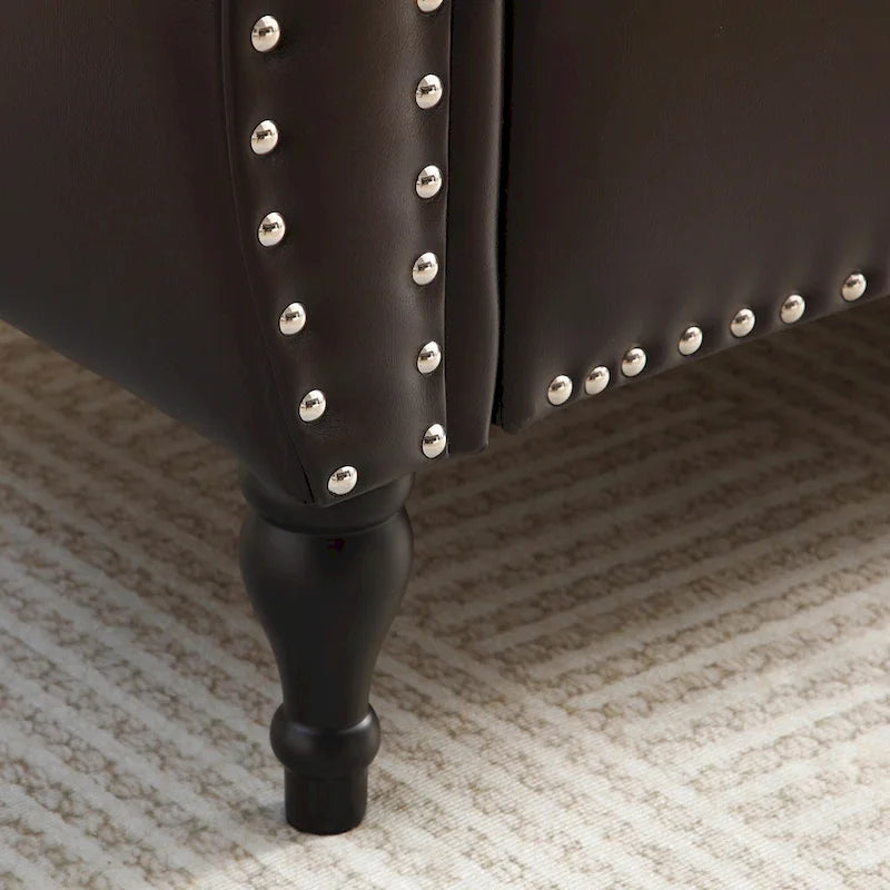 63 PU Panca da letto con coperchio apribile per ingresso e 1 cuscino