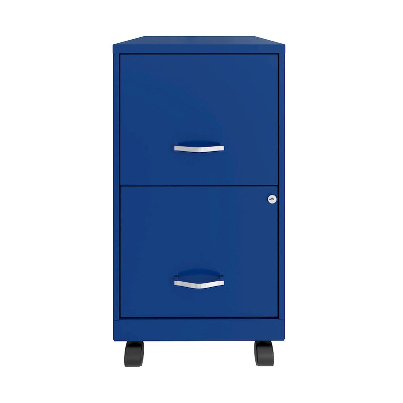 18 2 Drawer Smart Vertical File Cabinet, Classic Blue
