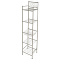 Scaffale portaoggetti a 5 ripiani in bronzo lucidato a olio - 13x11,6x58,7