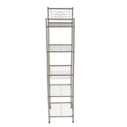 Scaffale portaoggetti a 5 ripiani in bronzo lucidato a olio - 13x11,6x58,7