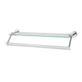 Organize It All Hanging Glass Shelf with Towel Bar - 21.7x6.2x4.75