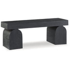 Panca Nera d'Accento - 50 L x 16 P x 18,25 H
