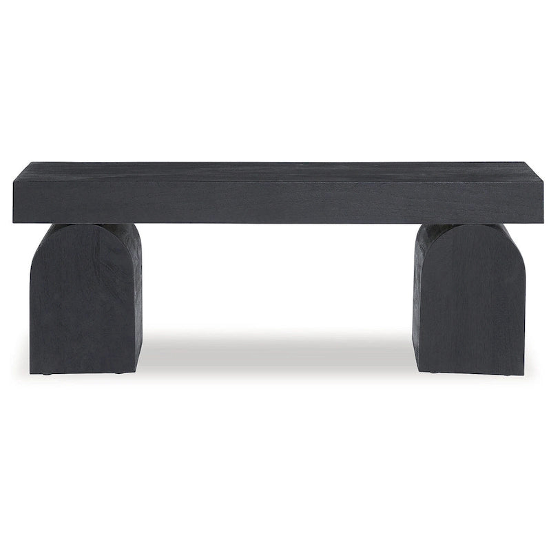 Panca Nera d'Accento - 50 L x 16 P x 18,25 H