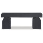 Panca Nera d'Accento - 50 L x 16 P x 18,25 H