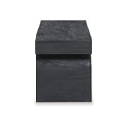 Panca Nera d'Accento - 50 L x 16 P x 18,25 H