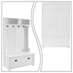 Appendiabiti Moderno Minimalista a Colonna in Legno con Gambe in Legno Massello