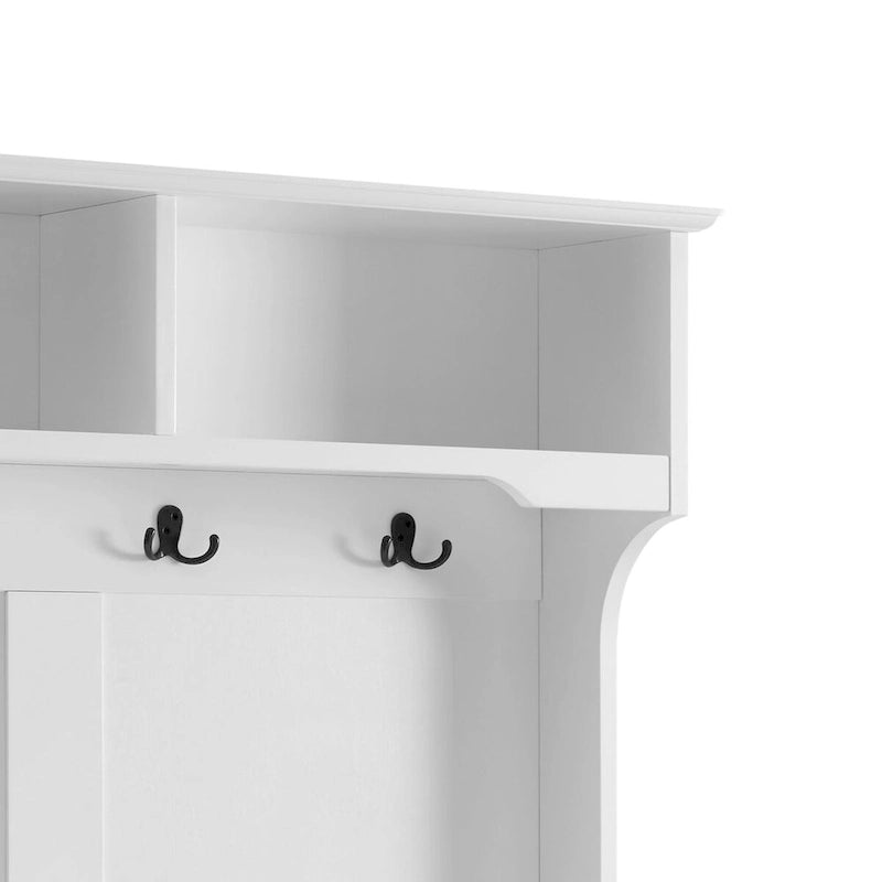 Appendiabiti Moderno Minimalista a Colonna in Legno con Gambe in Legno Massello
