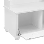 Appendiabiti Moderno Minimalista a Colonna in Legno con Gambe in Legno Massello