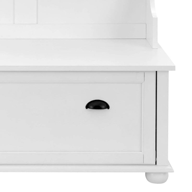 Appendiabiti Moderno Minimalista a Colonna in Legno con Gambe in Legno Massello
