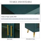 59.8 TV Stand with Storage Cabinet and Adjustable Shelves - N/A