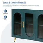 59.8 TV Stand with Storage Cabinet and Adjustable Shelves - N/A