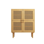 Mobile contenitore in rete di rattan