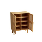 Mobile contenitore in rete di rattan