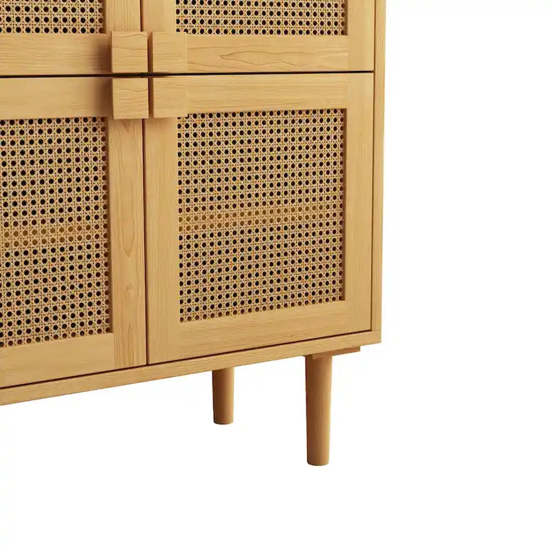 Mobile contenitore in rete di rattan