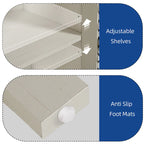 55" Farmhouse Sideboard Buffet Cabinet With Storage, Coffee Bar Cabinet