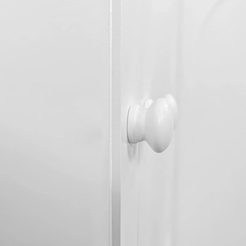 4-Door Intaglio Storage Cabinet with Pine Legs