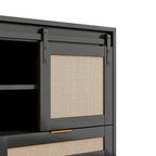 Mobile Contenitore con Anta Scorrevole Stile Barn - N/A