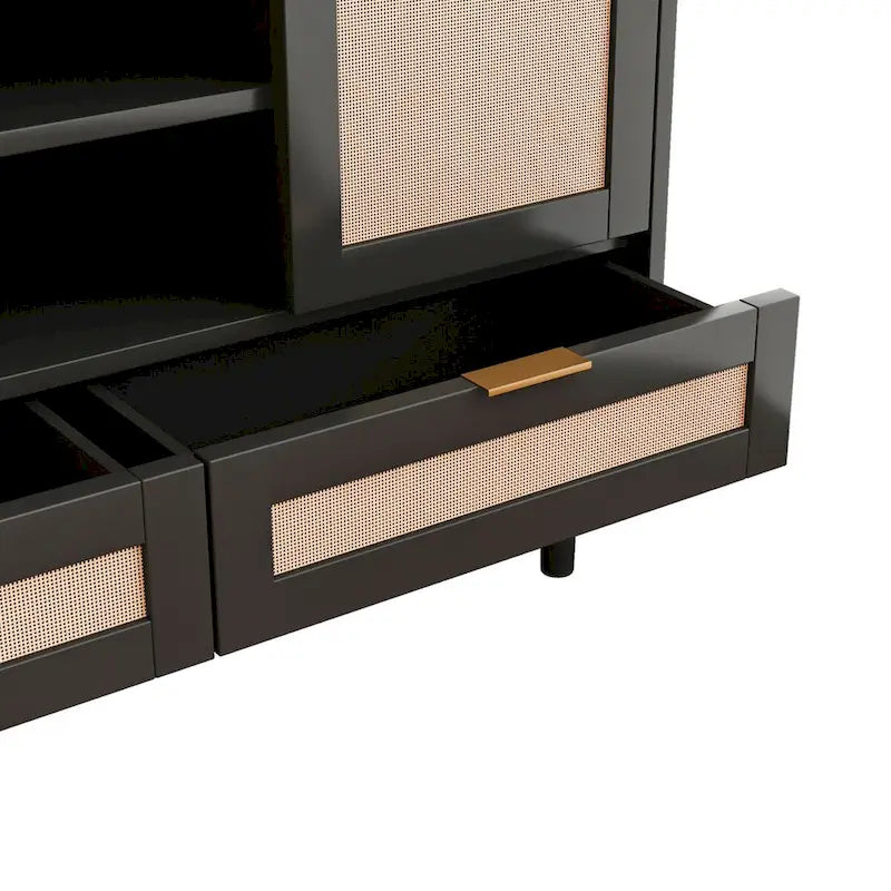 Mobile Contenitore con Anta Scorrevole Stile Barn - N/A