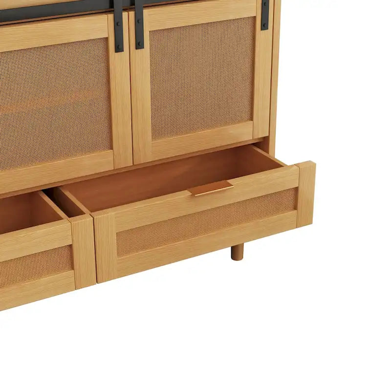 Mobile Contenitore con Anta Scorrevole Stile Barn - N/A