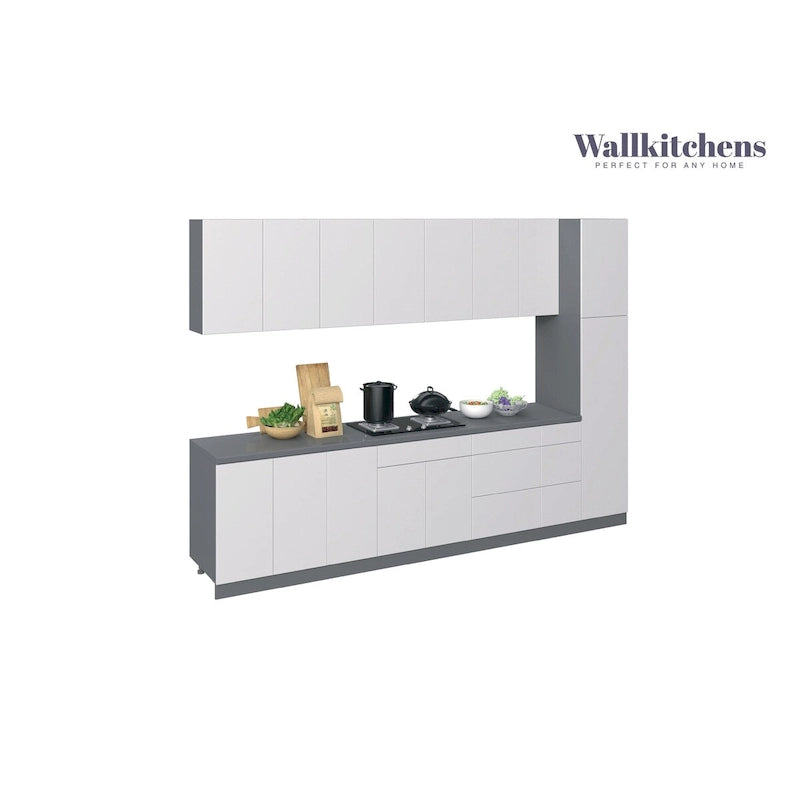 Cucina Collezione Metropolitan Colore Bianco Lucido Dimensioni Base 3,35 m Larghezza - 132x24