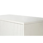 Wood TV Stand with Storage Cabinet and Adjustable Shelves