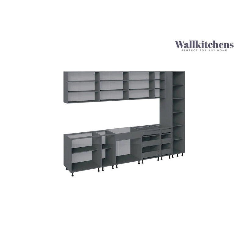 Cucina Collezione Metropolitan Colore Grigio Base Misura 3,35 m Larghezza - 335x60