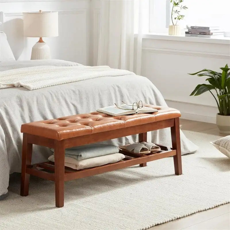 Panca scarpiera da ingresso - 43,3P x 14L x 18H