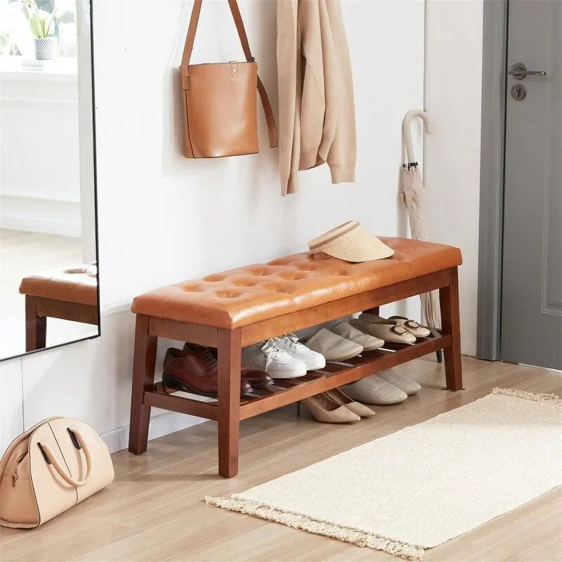 Panca scarpiera da ingresso - 43,3P x 14L x 18H