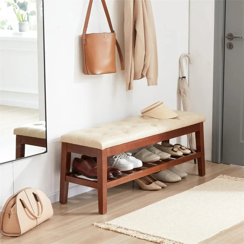 Panca scarpiera da ingresso - 43,3P x 14L x 18H