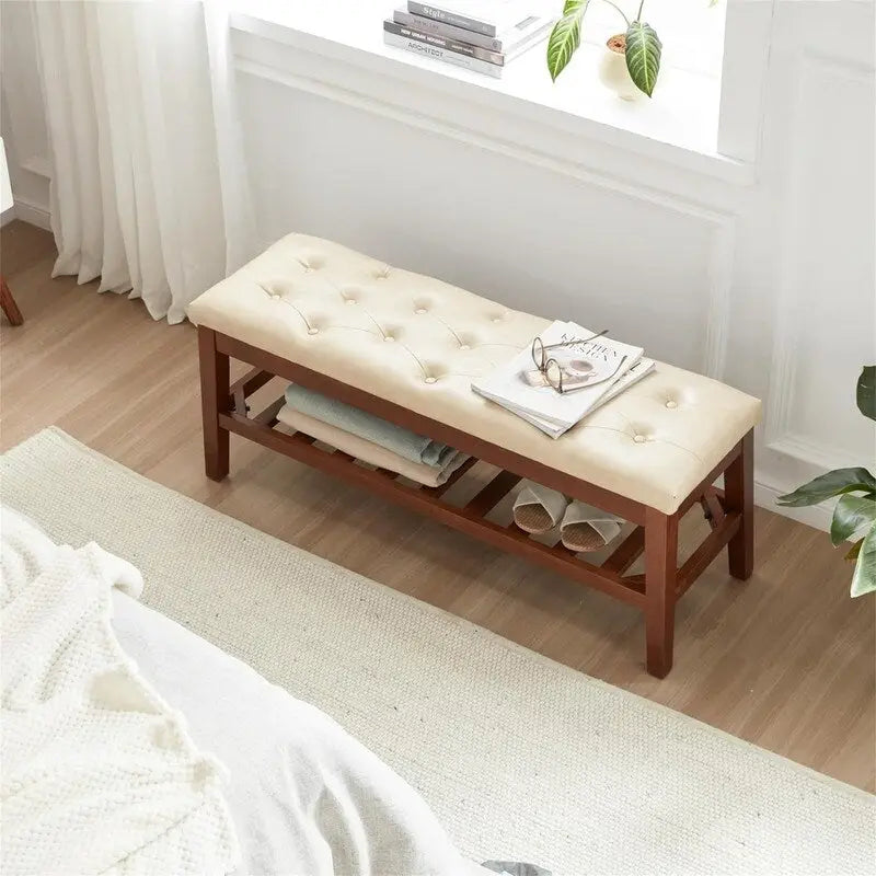 Panca scarpiera da ingresso - 43,3P x 14L x 18H