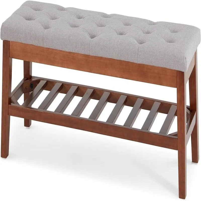 Panca scarpiera da ingresso - 43,3P x 14L x 18H