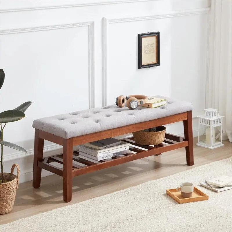 Panca scarpiera da ingresso - 43,3P x 14L x 18H