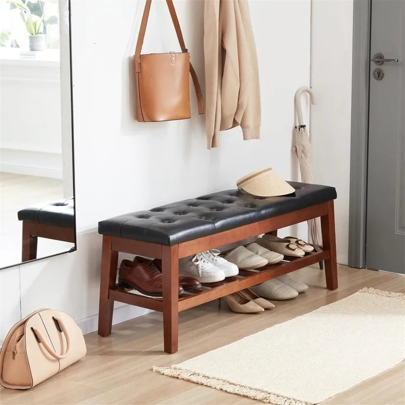 Panca scarpiera da ingresso - 43,3P x 14L x 18H