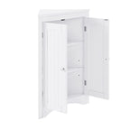 Madia credenza, mobile angolare da bagno con ante e ripiani, cucina, soggiorno, armadietto contenitore autoportante