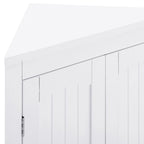 Madia credenza, mobile angolare da bagno con ante e ripiani, cucina, soggiorno, armadietto contenitore autoportante