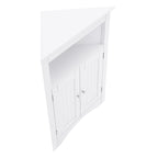 Madia credenza, mobile angolare da bagno con ante e ripiani, cucina, soggiorno, armadietto contenitore autoportante