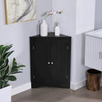 Madia credenza, mobile angolare da bagno con ante e ripiani, cucina, soggiorno, armadietto contenitore autoportante