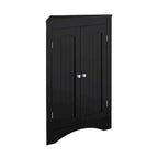Madia credenza, mobile angolare da bagno con ante e ripiani, cucina, soggiorno, armadietto contenitore autoportante